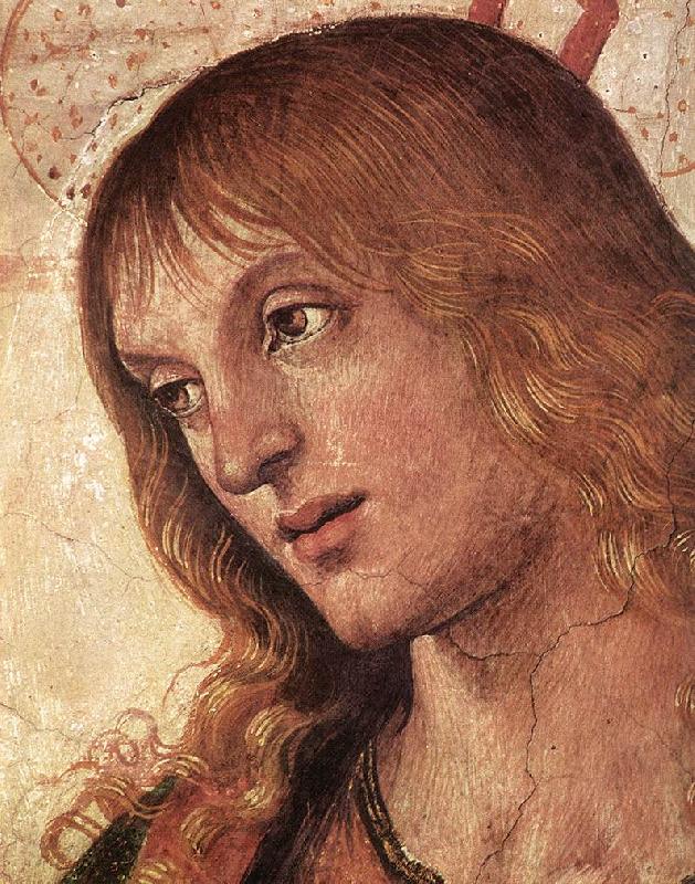 PERUGINO, Pietro Christ Handing the Keys to St. Peter (detail) af Sweden oil painting art